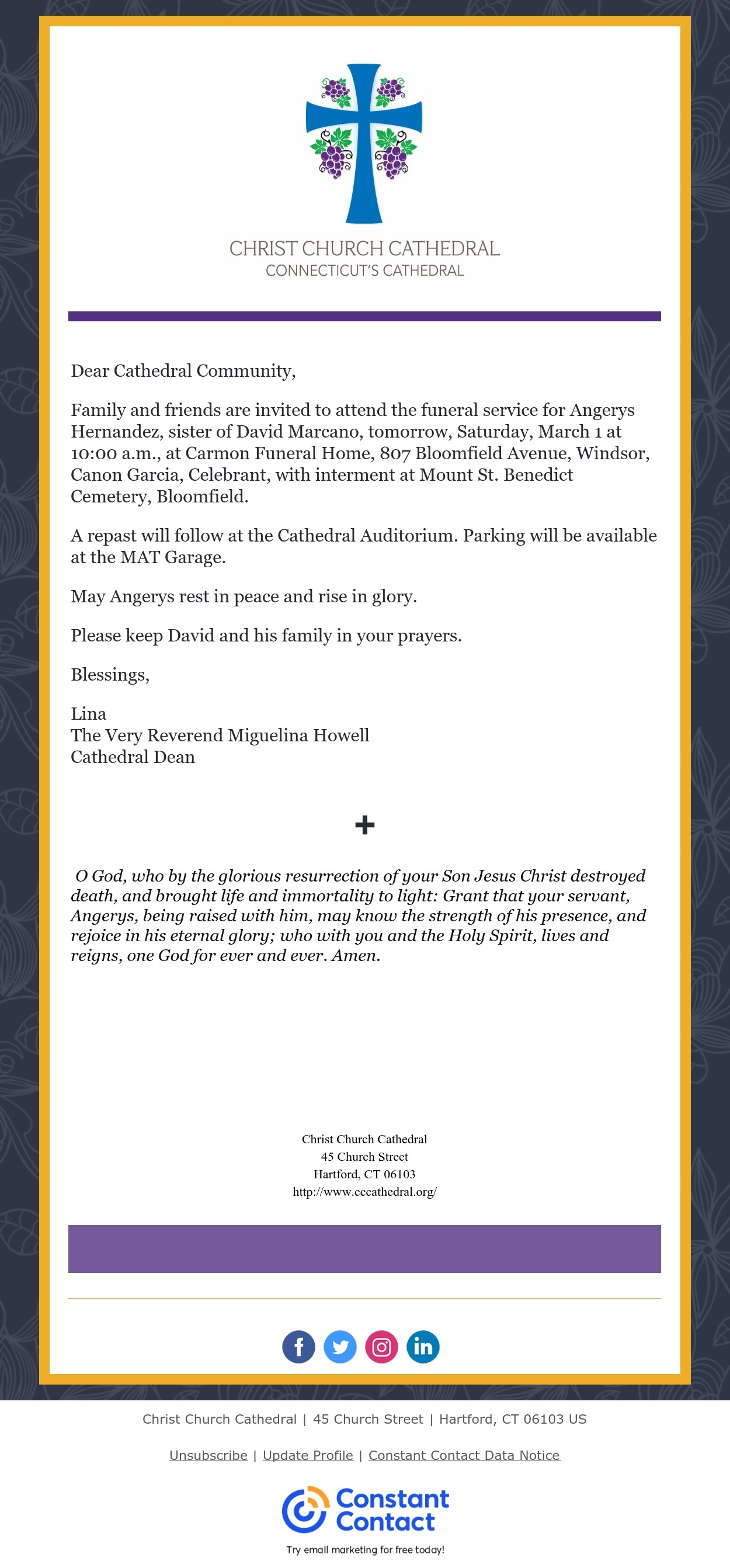 A Message from our Dean Angerys Hernandez