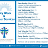 2026 Holy Week and Easter Schedule